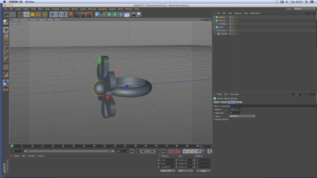 Ring made in cinema 3D